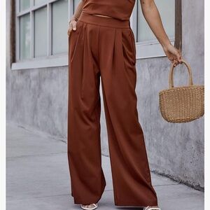 The Drop Women's Tortoise Shell Wide Leg Pant by @jaceyduprie